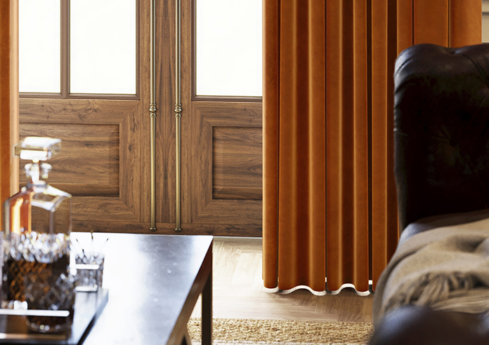 Odessa Velvet, Rust - Made to Measure Curtains - Image 5